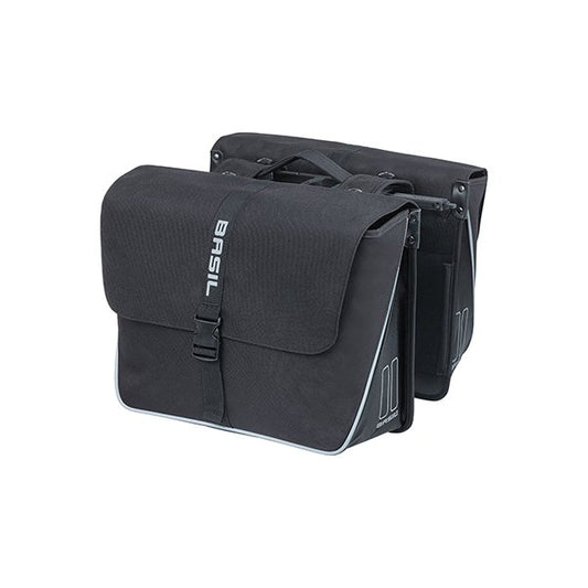 Basil fietstas dubbel Forte zwart MIK 35L