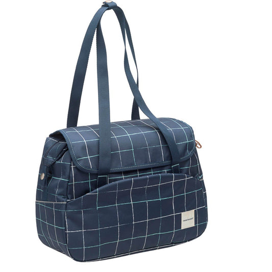 New Looxs schoudertas Tosca check blue 16L