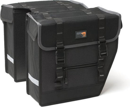New Looxs fietstas dubbel Superior Midi zwart