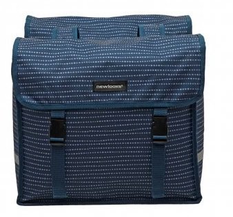 New Looxs fietstas dubbel Fiori nomi blue 30L
