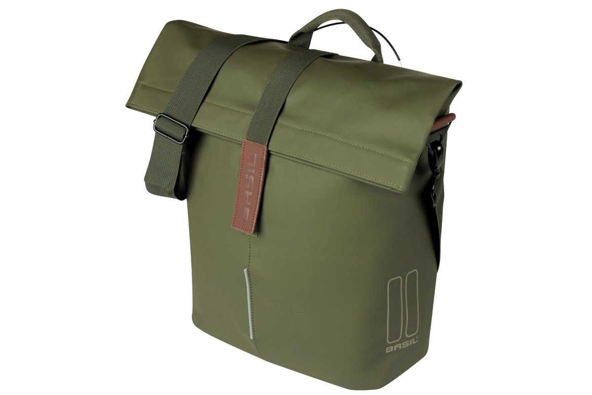 Basil shoppertas City MIK Studs mos groen 14-16L