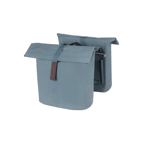 Basil fietstas dubbel City graphite blue MIK 28-32