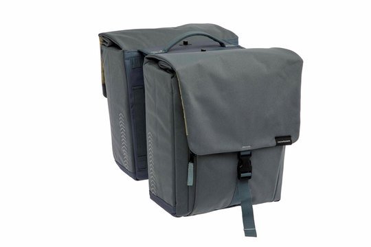 New Looxs fietstas dubbel Tulum afneembaar grey gr