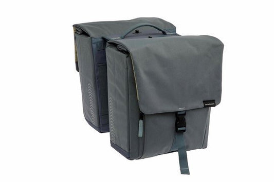 New Looxs fietstas dubbel Tulum afneembaar grey gr