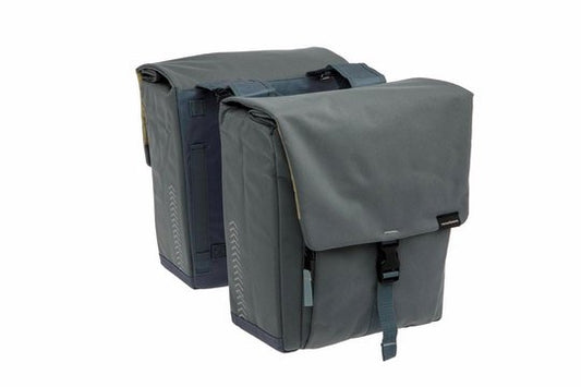 New Looxs fietstas dubbel Tulum grey green 32L