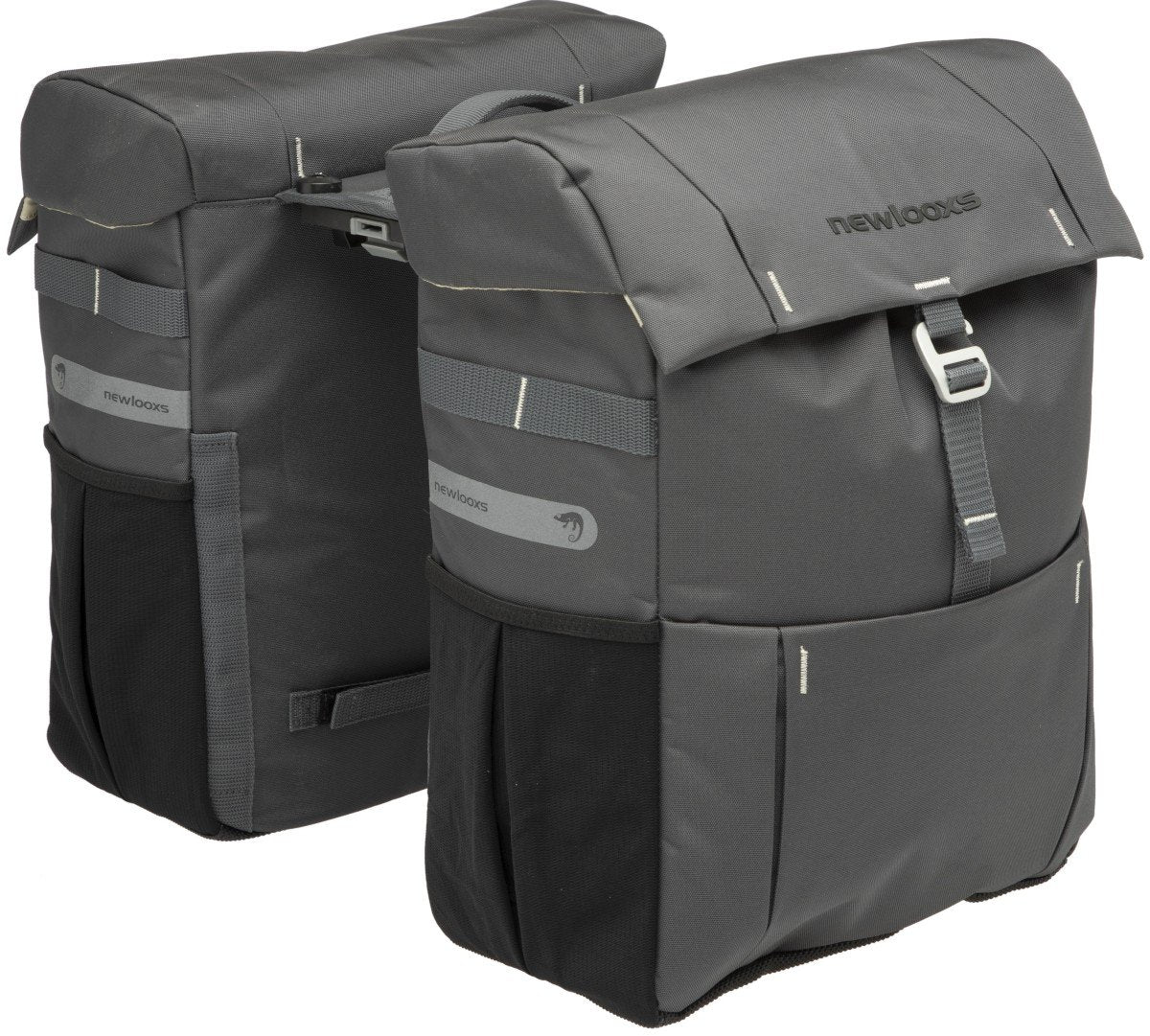 New Looxs fietstas dubbel Vigo grey MIK 37L