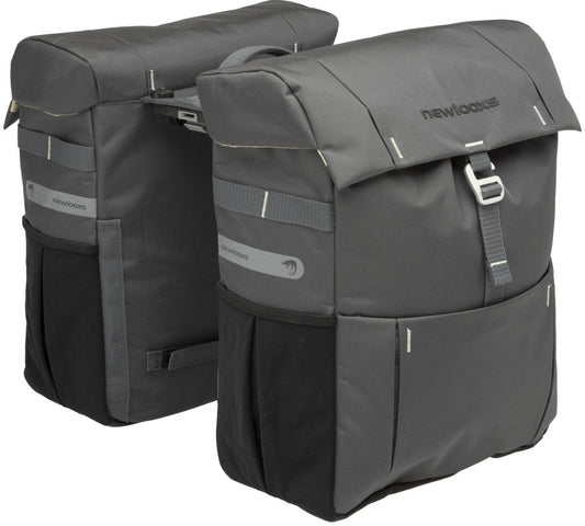 New Looxs fietstas dubbel Vigo grey MIK 37L
