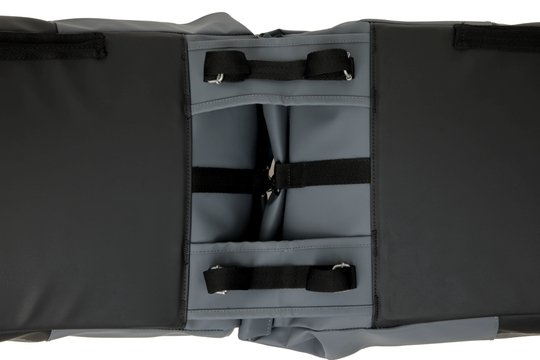 New Looxs fietstas dubbel Nyborg donkergrijs/zwart