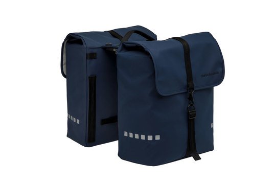 New Looxs fietstas dubbel Odense dark blue MIK 39L