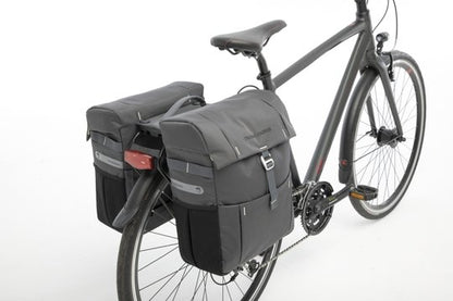 New Looxs fietstas dubbel Vigo grey Racktime 37L