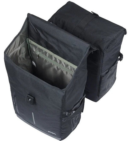Basil fietstas dubbel Move zwart 30L