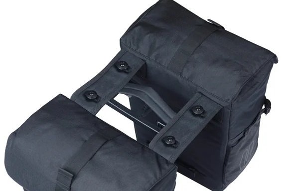 Basil fietstas dubbel Move zwart MIK 30L