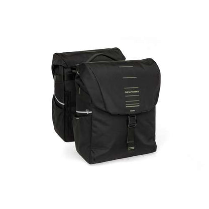 New Looxs fietstas dubbel Vigo black green MIK 40L