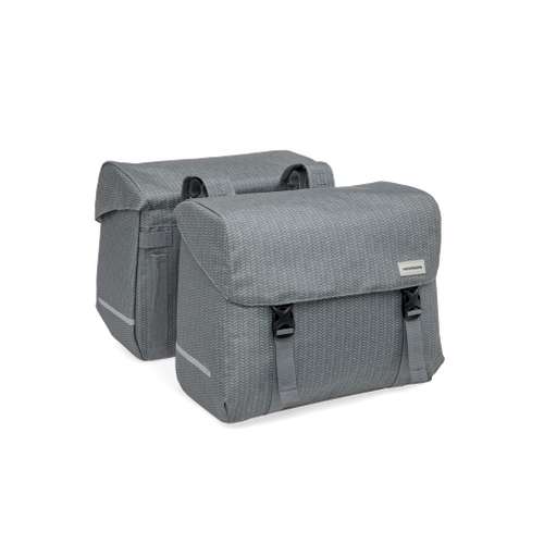 New Looxs fietstas dubbel Mondi Joy Nima grey 38L