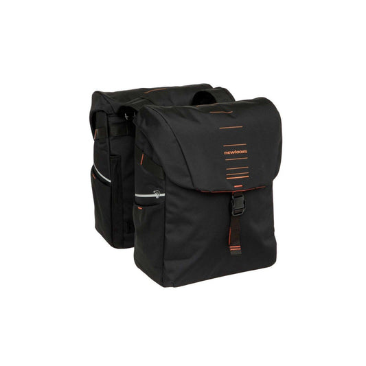 New Looxs fietstas dubbel Vigo black orange 40L