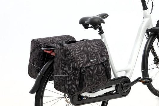 New Looxs fietstas dubbel Joli Alma black 37L