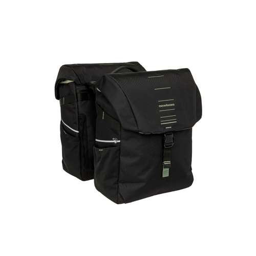 New Looxs fietstas dubbel Vigo black green Racktim
