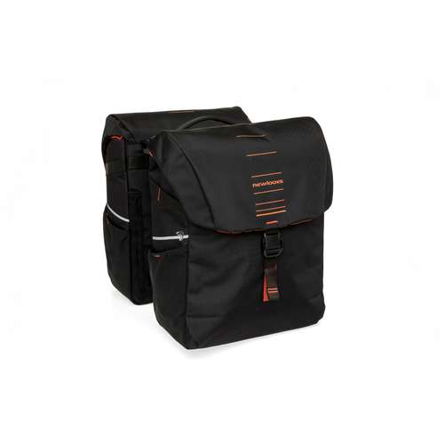 New Looxs fietstas dubbel Vigo black orange MIK 40