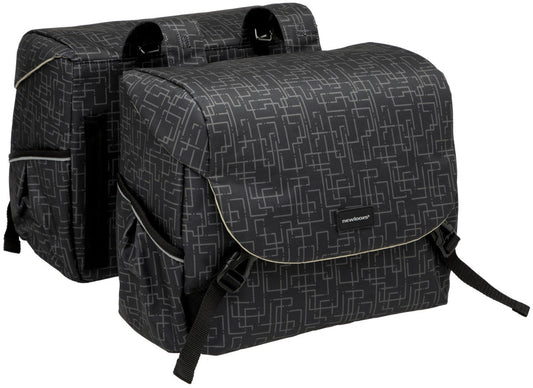 New Looxs fietstas dubbel Mondi Joy Ivy black 38L