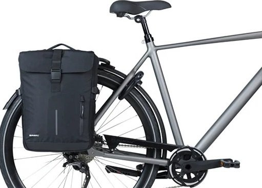 Basil fietstas dubbel Move zwart MIK 30L