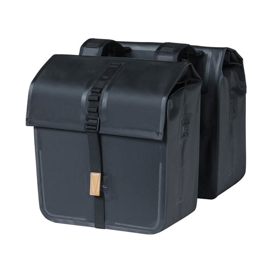Basil fietstas dubbel Urban dry black 50L