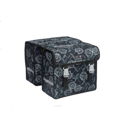 New Looxs fietstas dubbel Fiori Midi zarah black