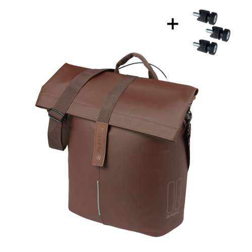 Basil shoppertas City MIK Studs bruin 14-16L