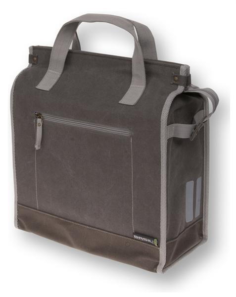 Tas Basil shopper d'azur zand canvas 17l