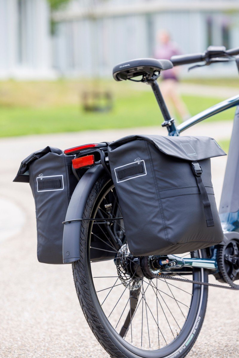 New Looxs fietstas dubbel Leeds black 38L