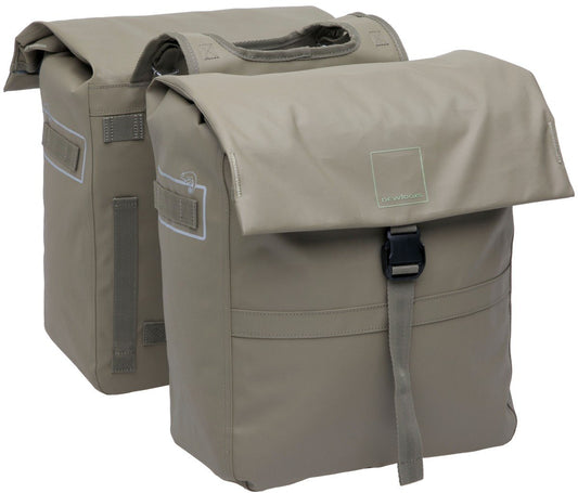 New Looxs fietstas dubbel Leeds taupe 38L