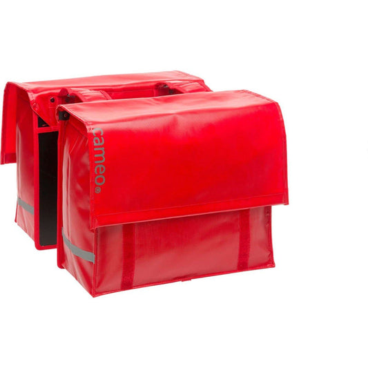 Cameo fietstas dubbel Cameo bisonyl rood 46L