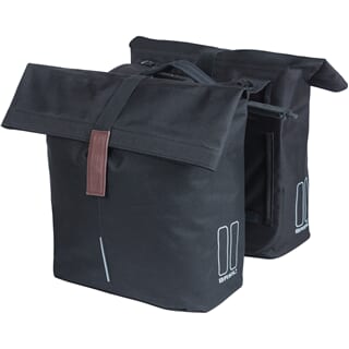 Basil fietstas dubbel City zwart MIK 28-32L
