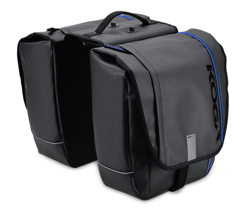 Tas Koga dubbel zwart/blauw