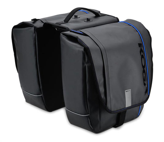 Tas Koga dubbel zwart/blauw