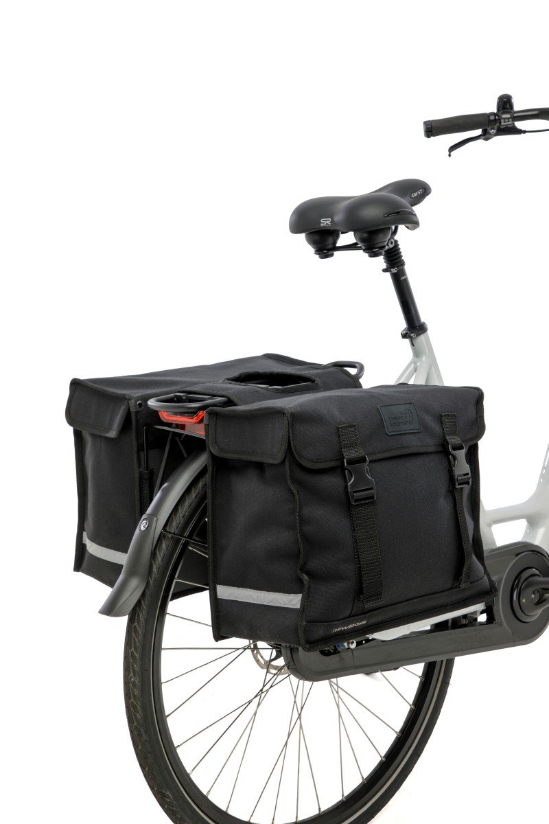 New Looxs fietstas dubbel Deluxe zwart 46L