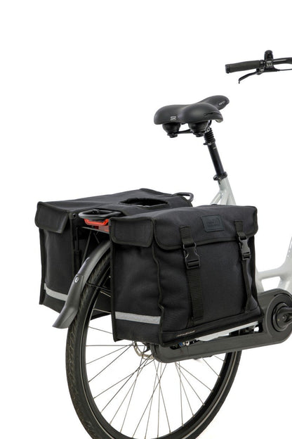New Looxs fietstas dubbel Deluxe zwart 46L