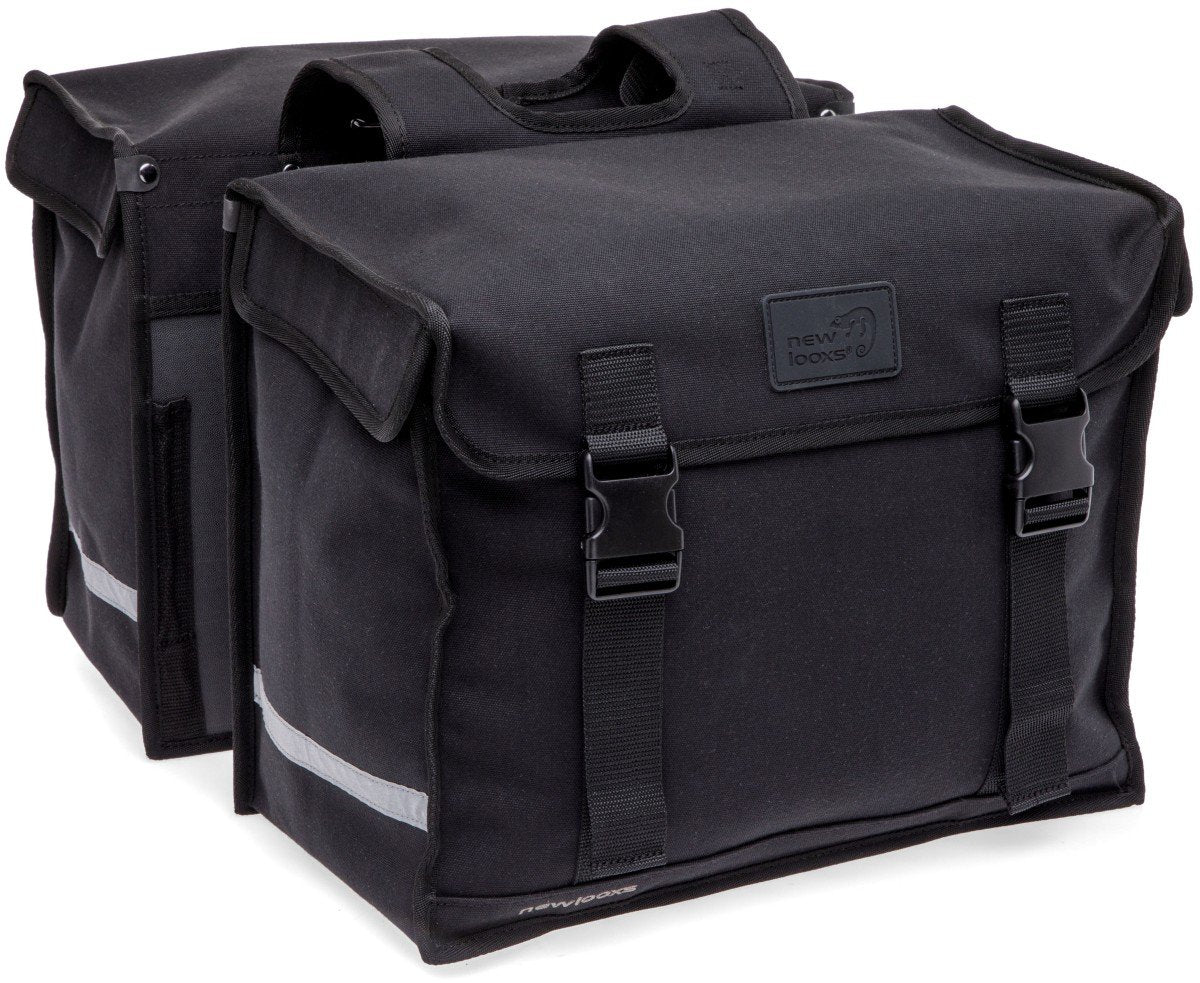New Looxs fietstas dubbel Camping zwart 66L