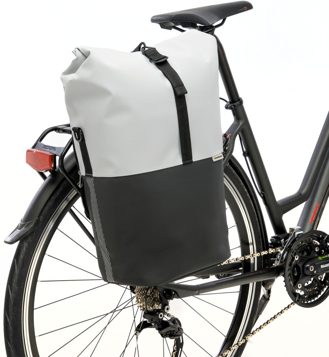 New Looxs fietstas enkel Nyborg lichtgrijs/zwart 1