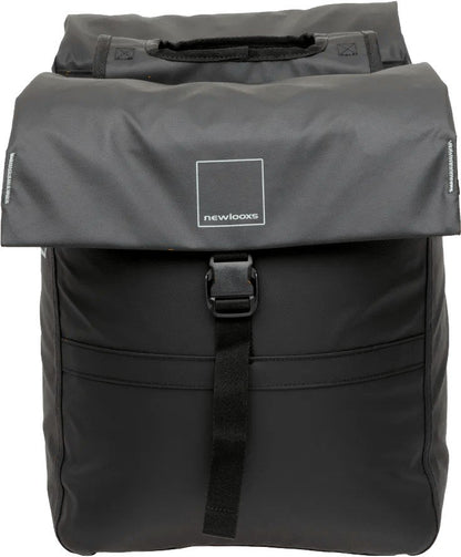 New Looxs fietstas dubbel Leeds black 38L