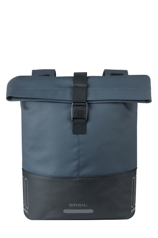 Basil fietstas dubbel Cove marine blauw/zwart 28-3