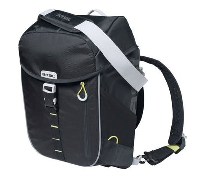 Basil daypack tas Miles black lime