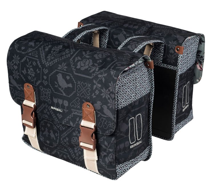 Basil dubbele tas Boheme charcoal