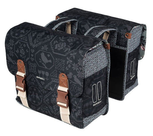 Basil dubbele tas Boheme charcoal