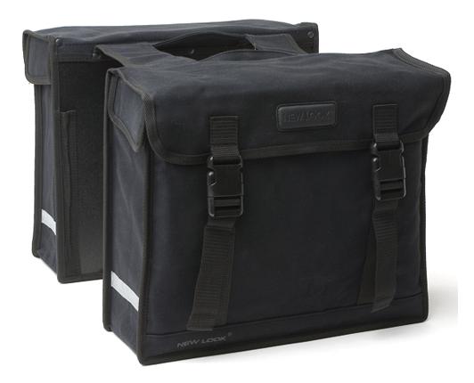 New Looxs dubbele tas 29 canvas zw